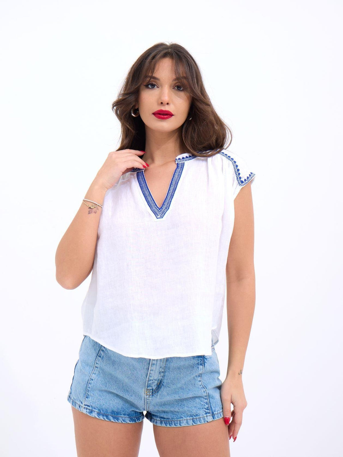7162 BLUZ-BEYAZ