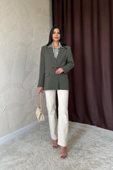 Haki Blazer Ceket
