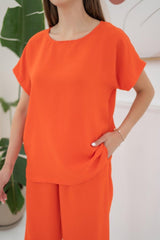 Bej T-Shirt Ve Pantolon Takım