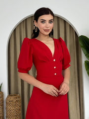Linda Midi Elbise