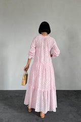Pembe Dantelli New Elbise