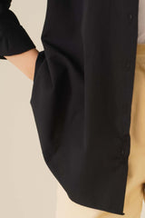 103901 Oversize Basic Tesettür Gömlek - Haki