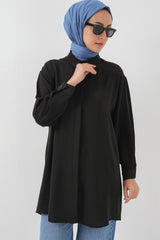 Uzun Gömlek Tunik 5945 - Gri