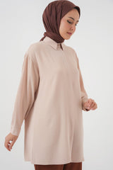 Uzun Gömlek Tunik 5945 - E.Yeşil