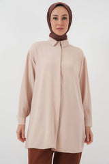 Uzun Gömlek Tunik 5945 - E.Yeşil