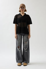 Polo Yaka TransparanT-Shirt
