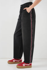 Baggy Kot Pantolon 6700 - Siyah