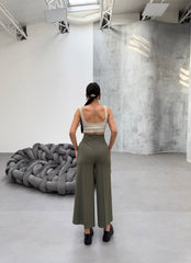 230 Gr Poly Viscose Full Lycra Metal Toka Aksesuarli Pantolon
