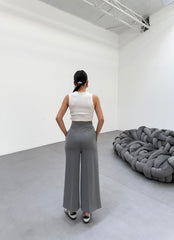 230 Gr Poly Viscose Full Lycra Metal Toka Aksesuarli Pantolon