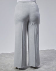 Poly Viscose Full Lycra Beli̇ Lasti̇kli̇ Battal Pantolon