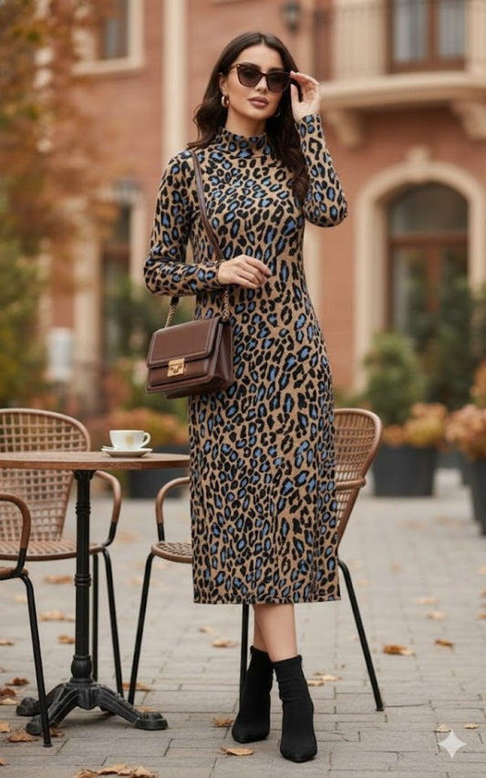 Leopar Açık Kahve