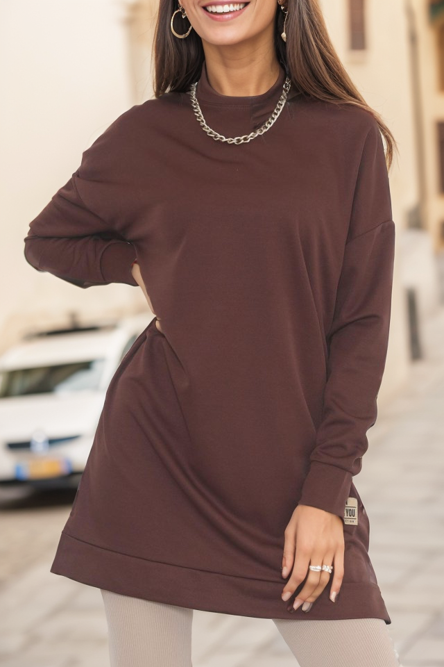 Armalı Tunik Kahve